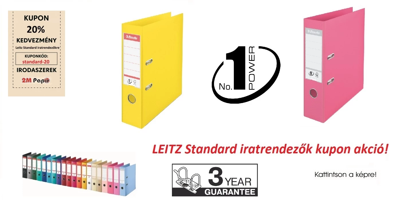 Standard iratrendező kupon termékek
