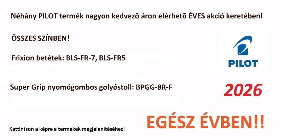 Pilot éves akció 2026-ban!