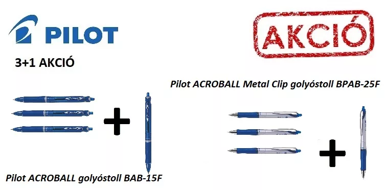 Pilot Acroball 3+1 akció