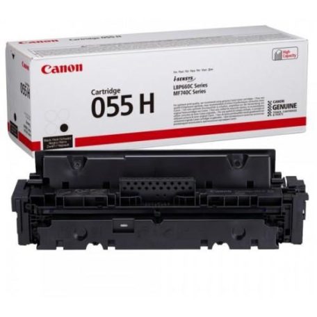 Canon CRG-055H Black lézertoner eredeti 7,6K 3020C002