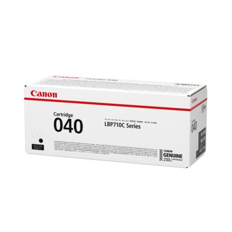 Canon CRG-040 Black lézertoner eredeti 6,3K 0460C001