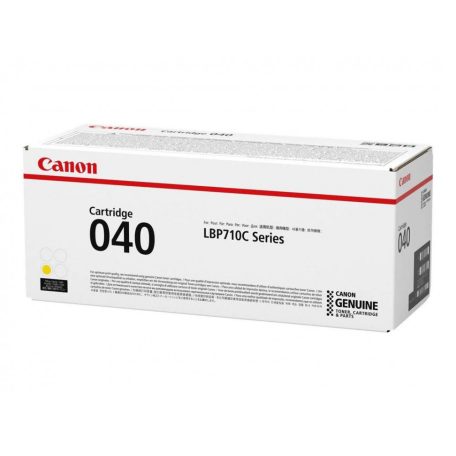 Canon CRG-040 Yellow lézertoner eredeti 5,4K 0454C001
