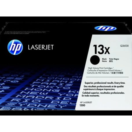 HP Q2613X No.13X Black lézertoner eredeti 4K