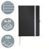STYLE jegyzetfüzet A/5 vonalas szaténfekete 44851094
