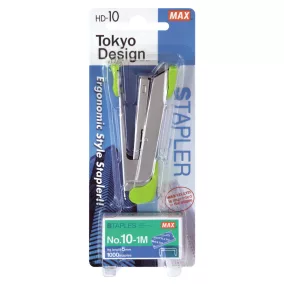 Tűzőgép Max HD-10K vil.zöld (bliszter+ kapocs)