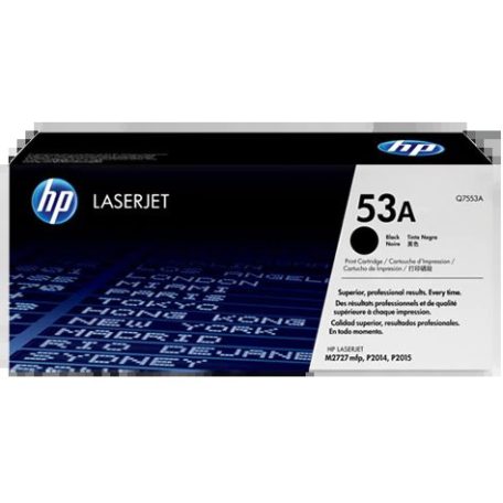 HP Q7553A No.53A Black lézertoner eredeti 3K