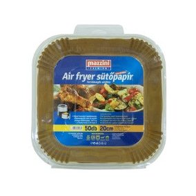 MAZZINI Sütőpapír PREMIUM Air fryer szögletes 20cm /50db