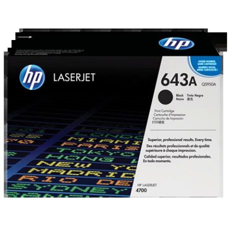 HP Q5950A No.643A Black lézertoner eredeti 11K