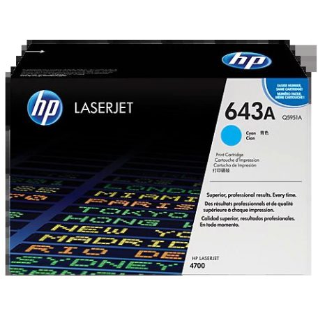 HP Q5951A No.643A Cyan lézertoner eredeti 10K