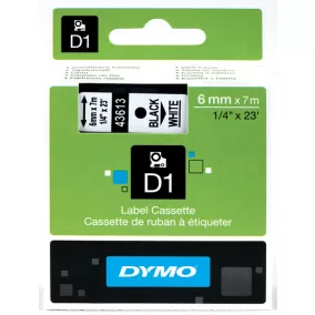Dymo S0720780 (43613) D1 6mm*7m fek/feh kazetta