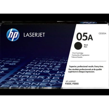 HP CE505A No.05A Black lézertoner eredeti 2,3K