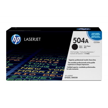 HP CE250A No.504A Black lézertoner eredeti 5K