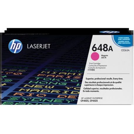 HP CE263A No.648A Magenta lézertoner eredeti 11K