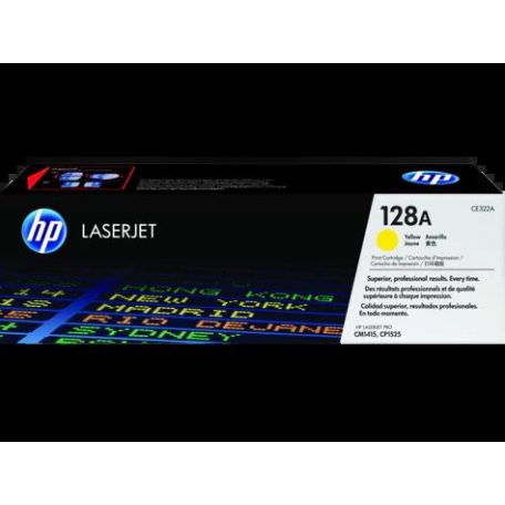 HP CE322A No.128A Yellow lézertoner eredeti 1,3K