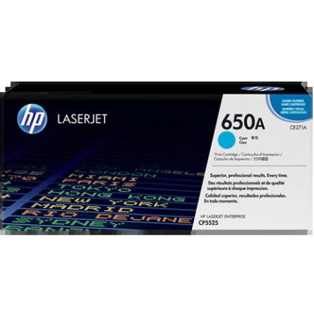 HP CE271A No.650A Cyan lézertoner eredeti 15K