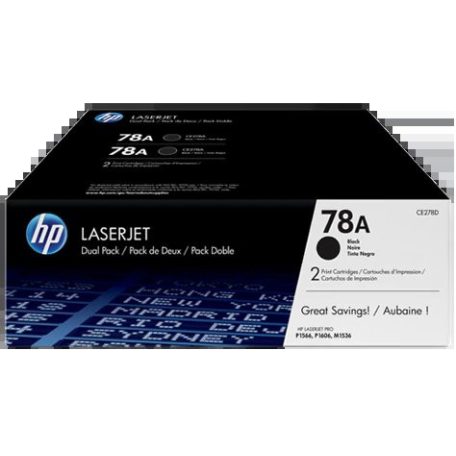 HP CE278AD No.78A Black Dupla lézertoner eredeti 2,1K