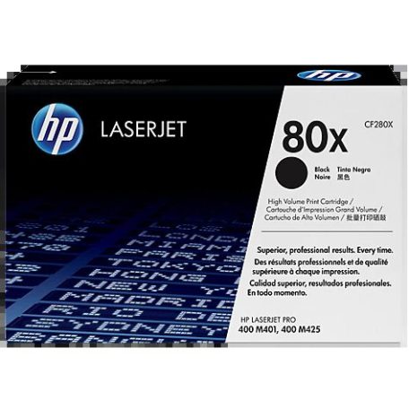 HP CF280X No.80X Black lézertoner eredeti 6,9K