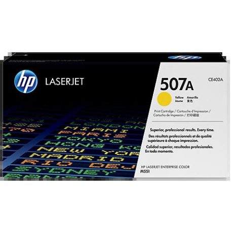 HP CE402A No.507A Yellow lézertoner eredeti 6K