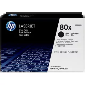 HP CF280XD No.80X Black Dupla lézertoner eredeti 2x6.9K