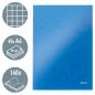 WOW Lakkfényű beírókönyv A/4 kockás 46261036 kék