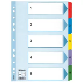 Regiszter Ess 100160 A/4 1-5 mylar MSZ MSZ