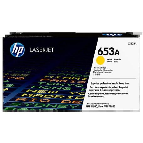 HP CF322A No.653A Yellow lézertoner eredeti 16,5K