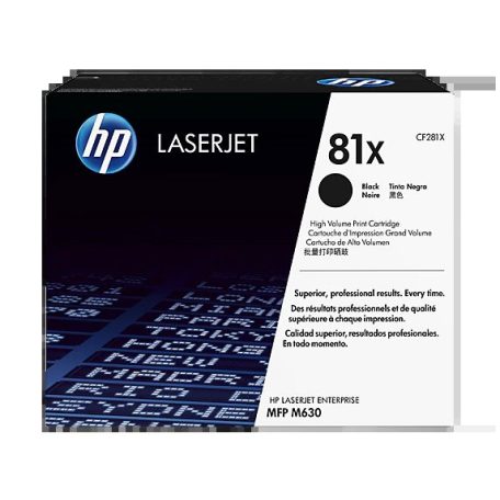 HP CF281X No.81X Black lézertoner eredeti 25K