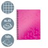 WOW spirálfüzet A/5 kockás 46410023 rózsa