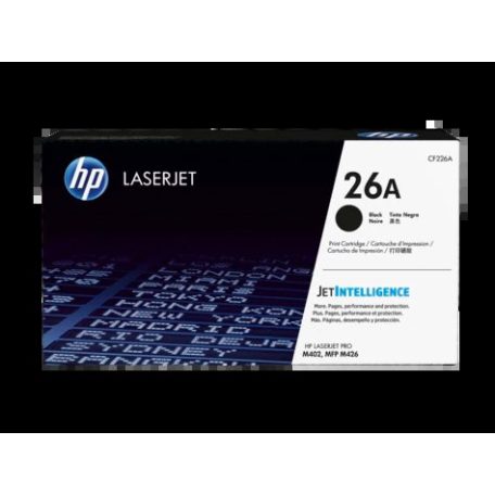 HP CF226A No.26A Black lézertoner eredeti 3,1K