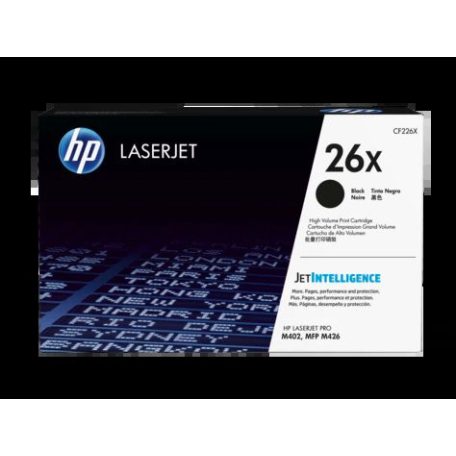 HP CF226X No.26X Black lézertoner eredeti 9K