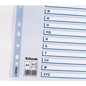 Regiszter Ess 100166 A/4 A-Z-ig mylar 