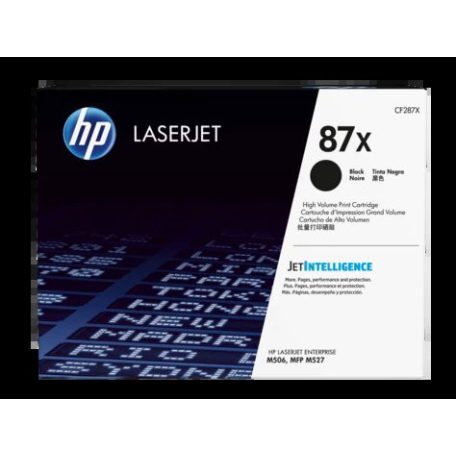 HP CF287X No.87X Black lézertoner eredeti 18K