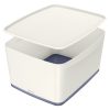 MyBox tárolódoboz fedővel nagy 52161001 fehér/szürke