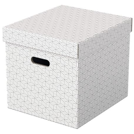 Home tárolódoboz kocka alakú fehér 3db 628288