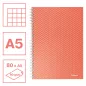 Colour Breeze spirálfüzet A/5 kockás korall 628468