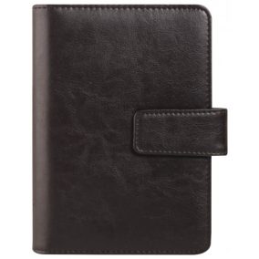   Saturnus gyűrűs kalend. műbőr M223-003 fekete (2026 évi)