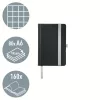 STYLE jegyzetfüzet A/6 kockás szaténfekete 44911094