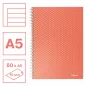 Colour Breeze spirálfüzet A/5 vonalas korall 628473
