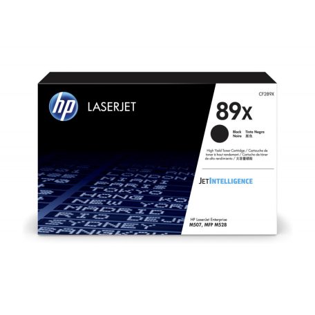 HP CF289X No.89X Black lézertoner eredeti 10K