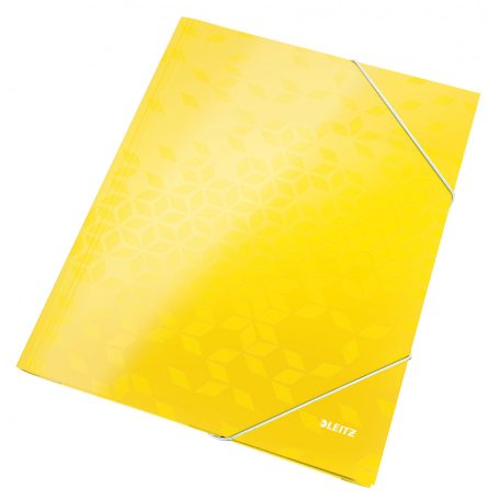 WOW Lakkfényű gumis mappa 39820016 sárga