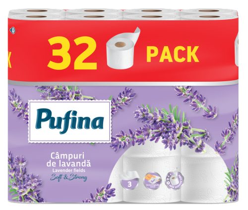 PUFINA toalettpapír 3réteg 32tek 140lap Lavender levendula PP21049