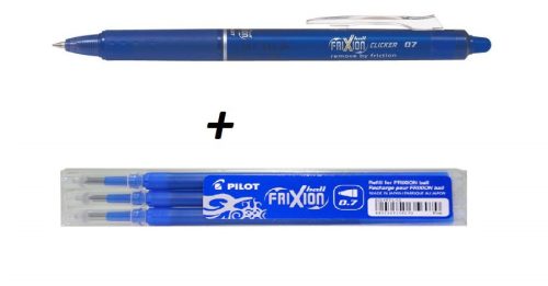Pilot FriXion Clicker 07 roller BLRT-GREENPACK-L Eco-Pack kék