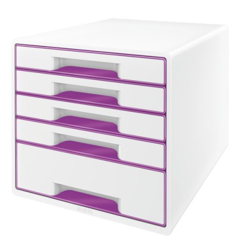WOW CUBE 52142062 5fiókos irattároló fehér/lila 