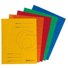 Fűzős dosszié papír Herlitz A/4 zöld