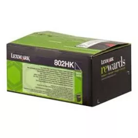 Lexmark 802HK CX410 CX510 lézertoner eredeti Black 4K