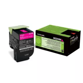 Lexmark 802HM CX410 CX510 lézertoner eredeti Magenta 3K