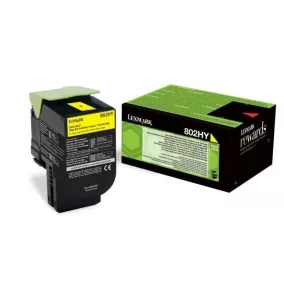 Lexmark 802HY CX410 CX510 lézertoner eredeti Yello 3K