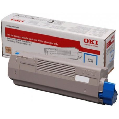 Oki C532 C542 Cyan lézertoner eredeti 1,5K 46490403