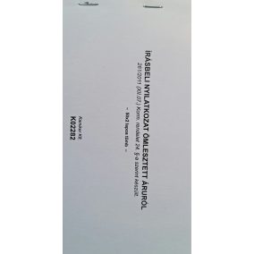 NY. KO 2282 Írásbeli nyilatkozat ömlesztett áruról