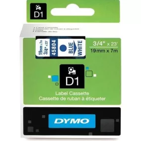 Dymo S0720840 (45804) D1 19mm*7m kék/feh kazetta